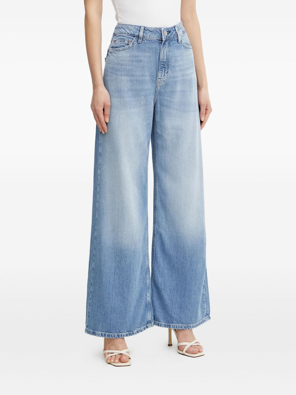 logo-patch jeans - 1