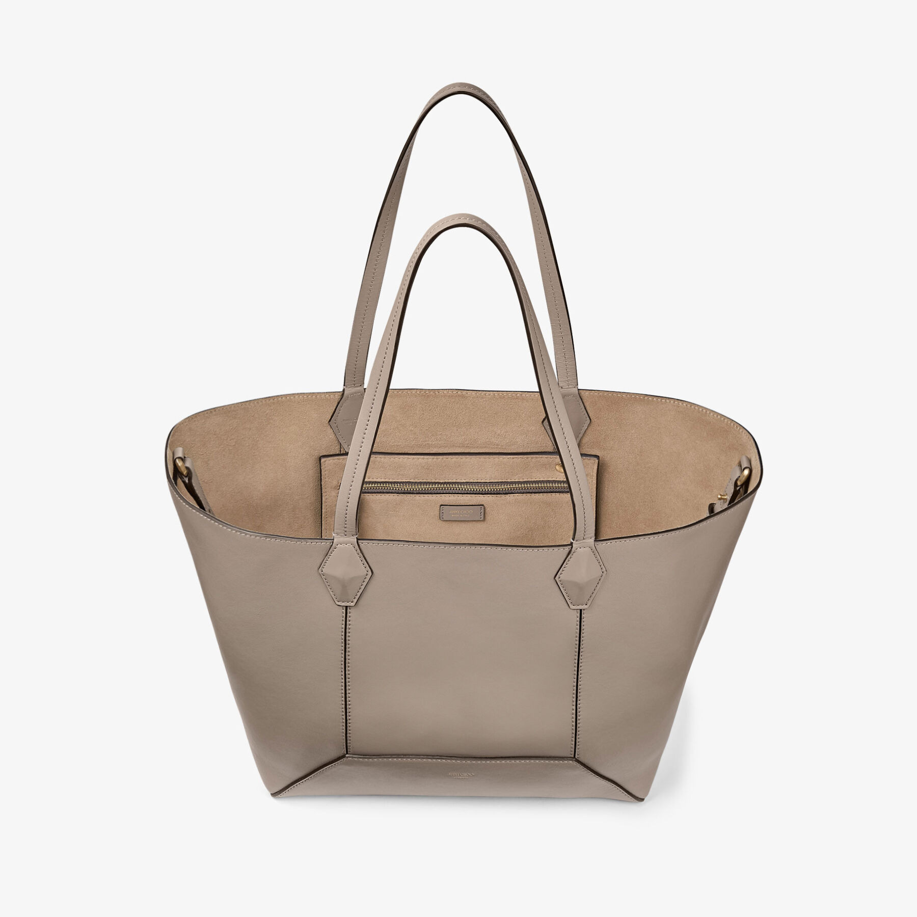 Diamond Tote M
Taupe Calf Leather Tote Bag - 5