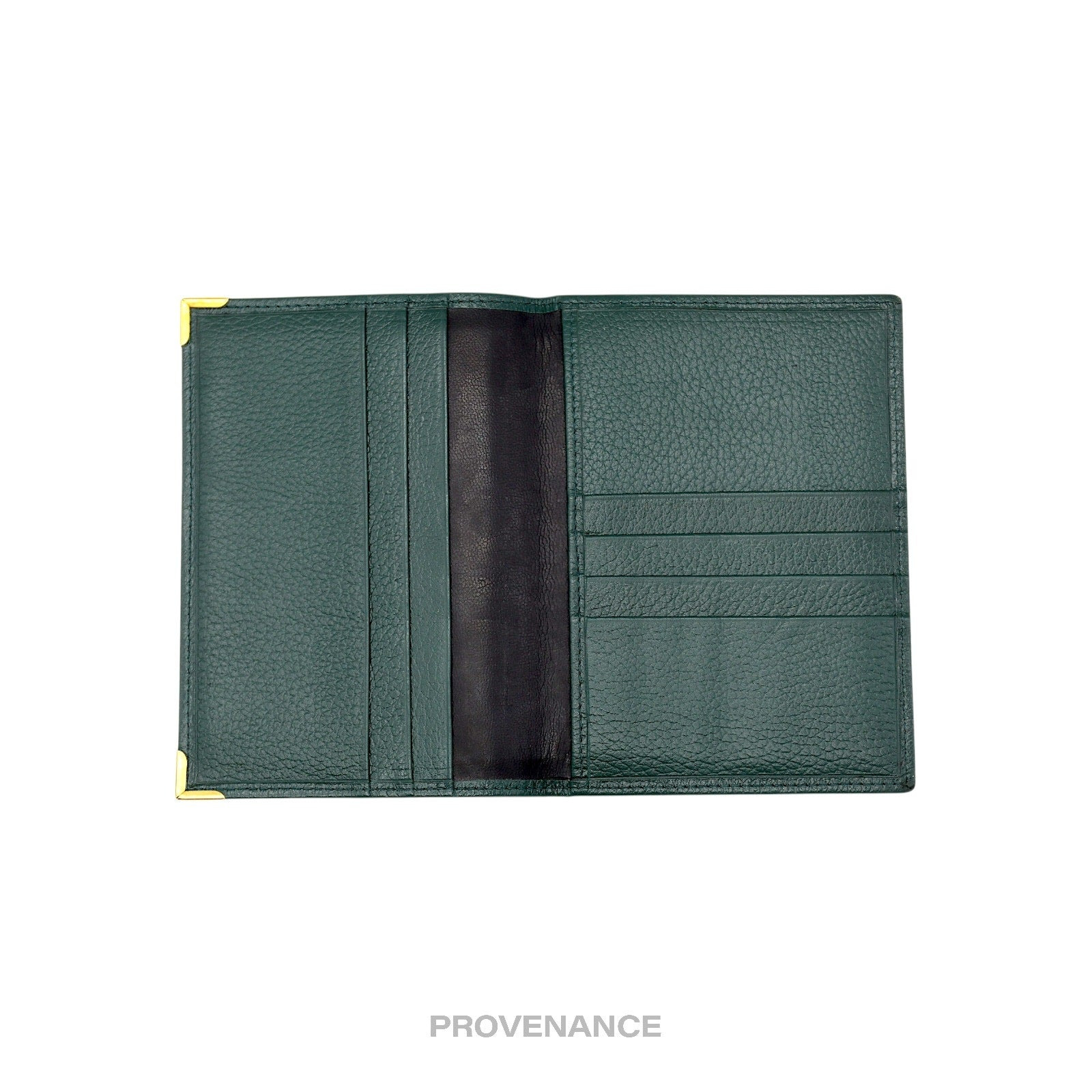Rolex Crown Passport Wallet - Forest Green Leather - 5