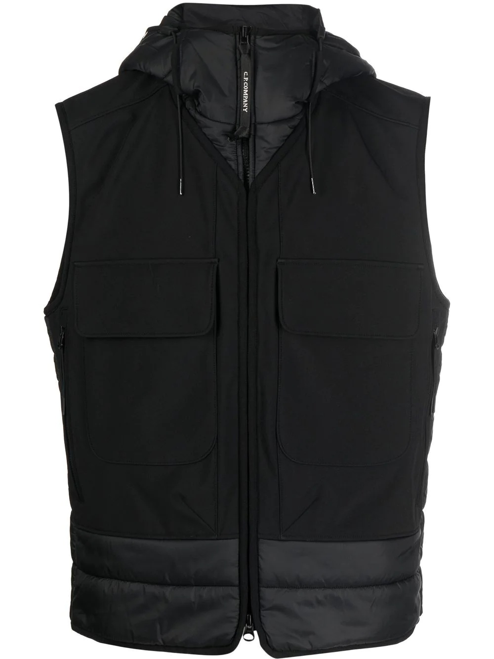 Goggles-detail zip-up gilet - 1