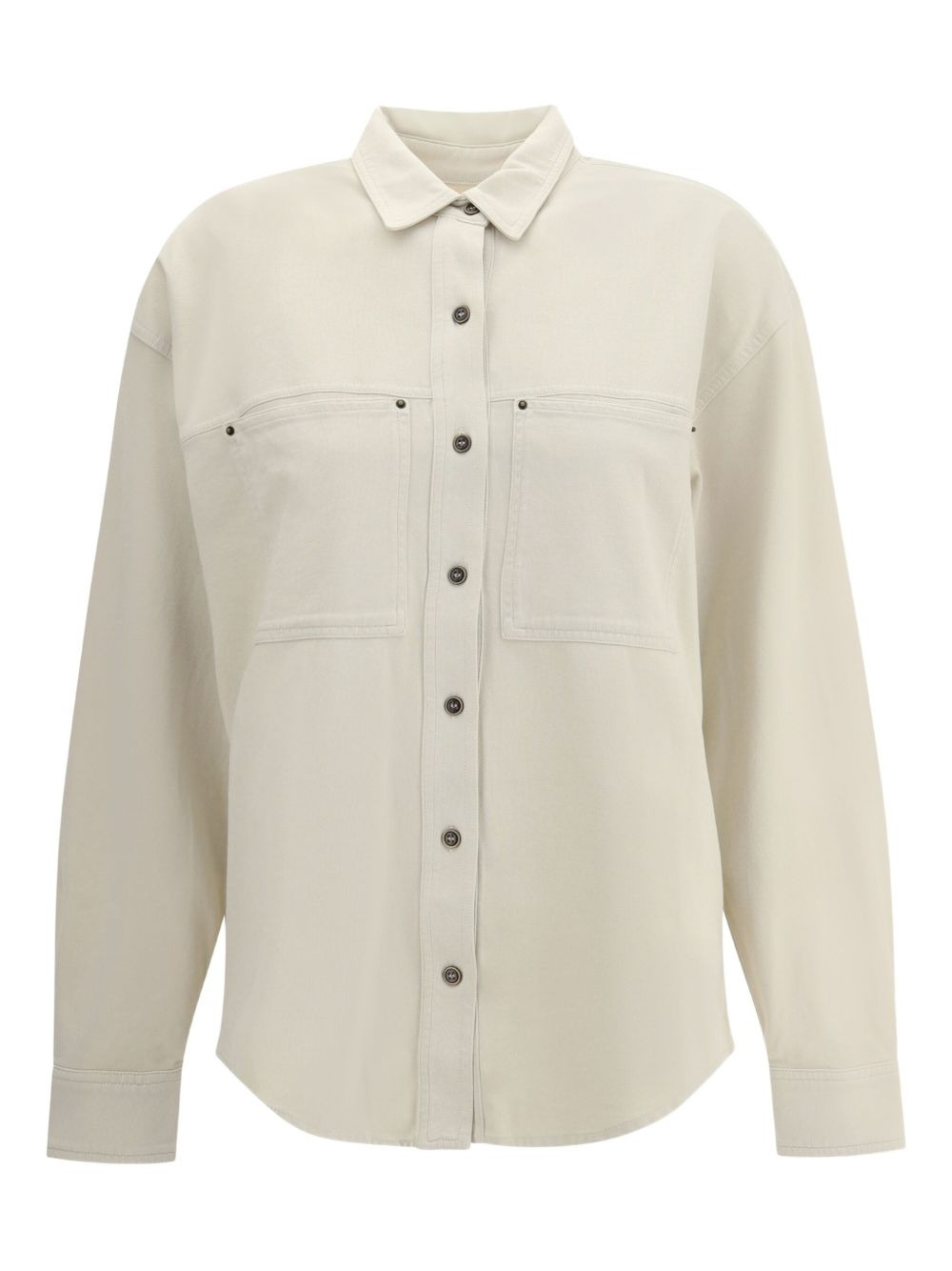 Raquel double-pocket button-front shirt - 1