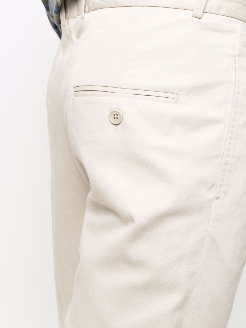 mid-rise cotton chino trousers 5
