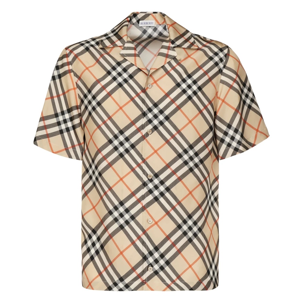 SILK BEIGE SHIRT NOVA PLAID - 1