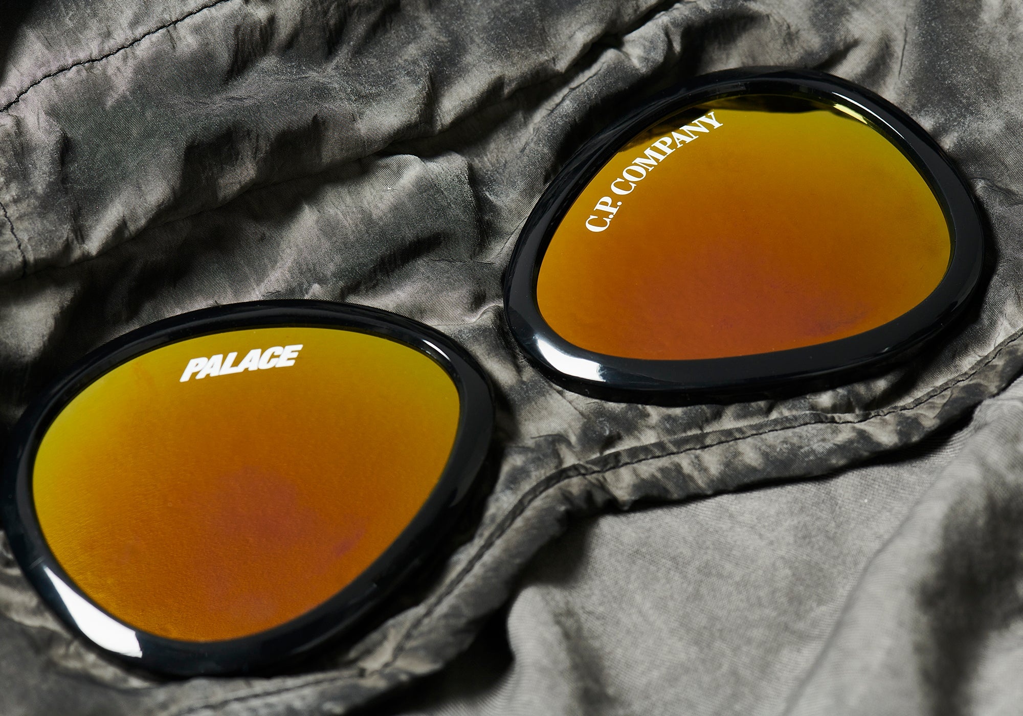 PALACE C.P. COMPANY SHELL GOGGLE JACKET BLACK - 7