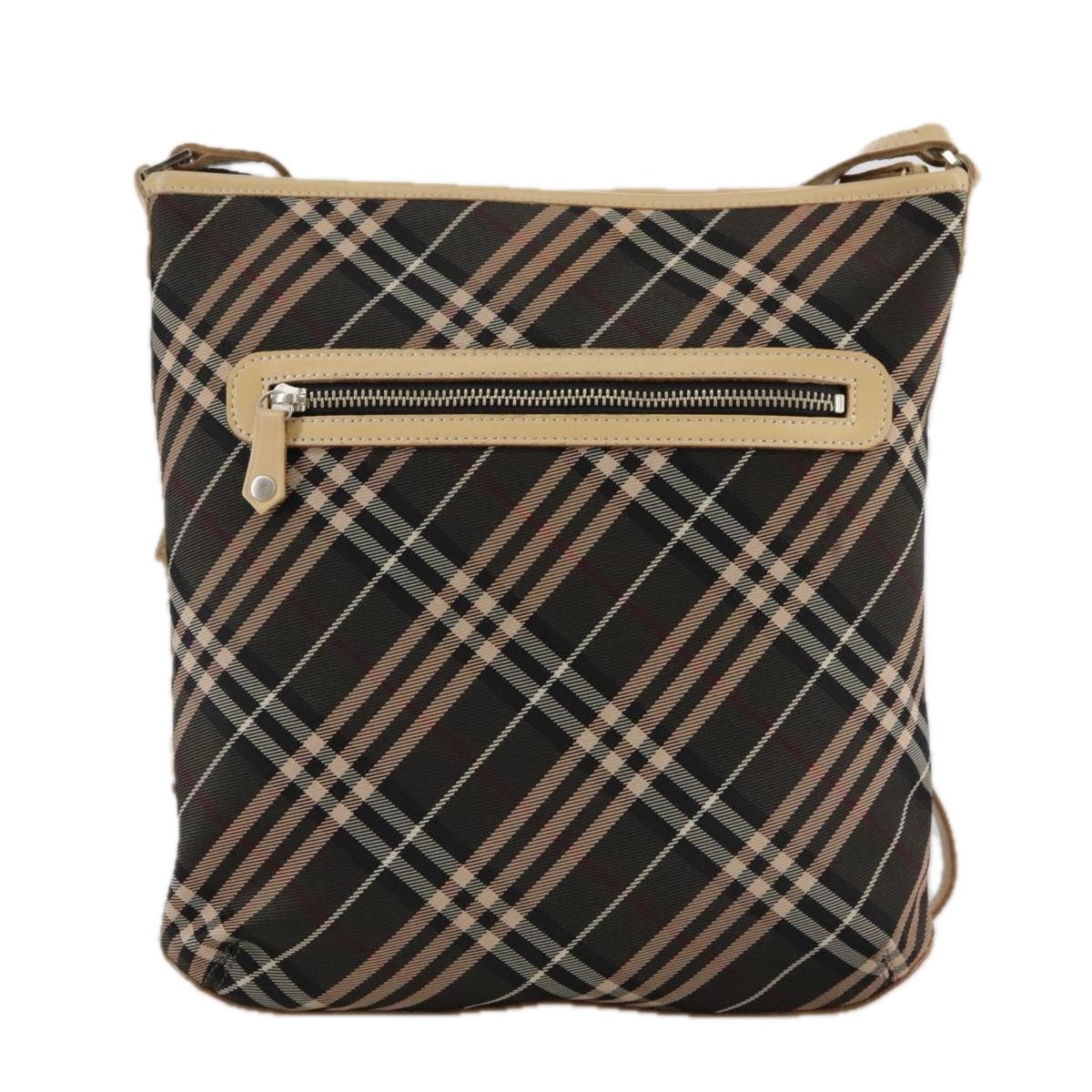 Burberry Nova Check Blue Label Shoulder Bag Canvas Brown - 2