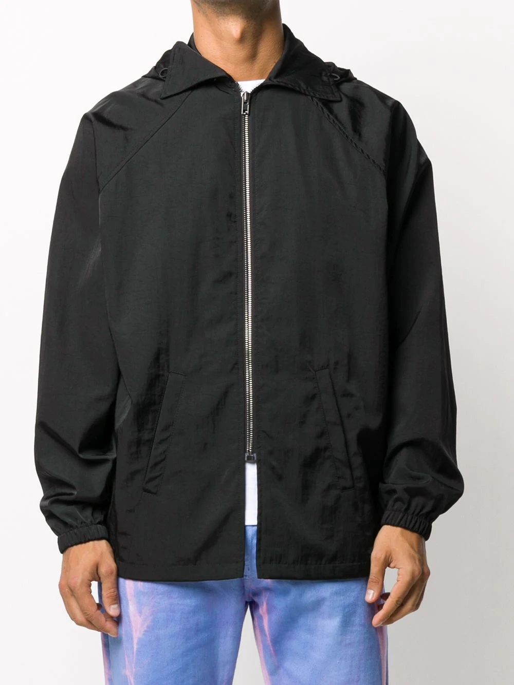 logo print windbreaker - 4