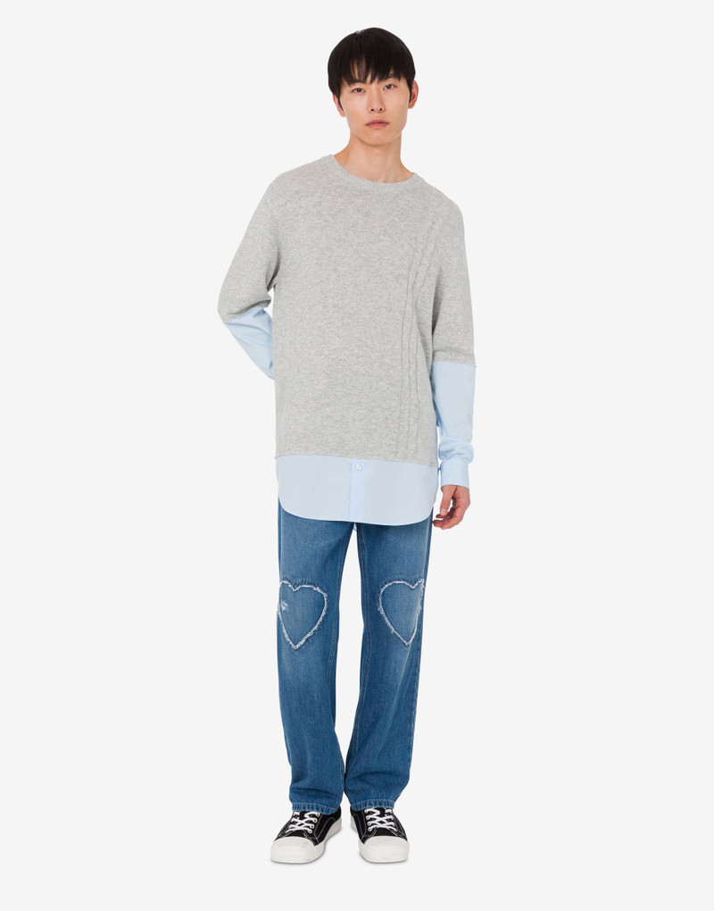 WOOL AND CASHMERE BLEND PULLOVER 1