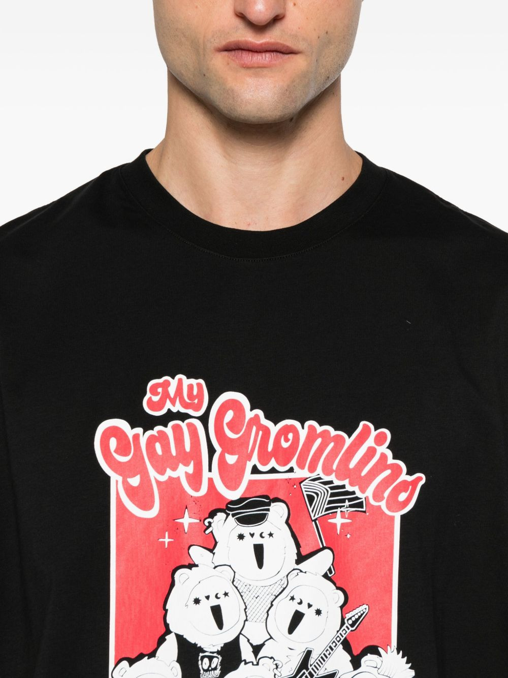 graphic-bear-print T-shirt - 5