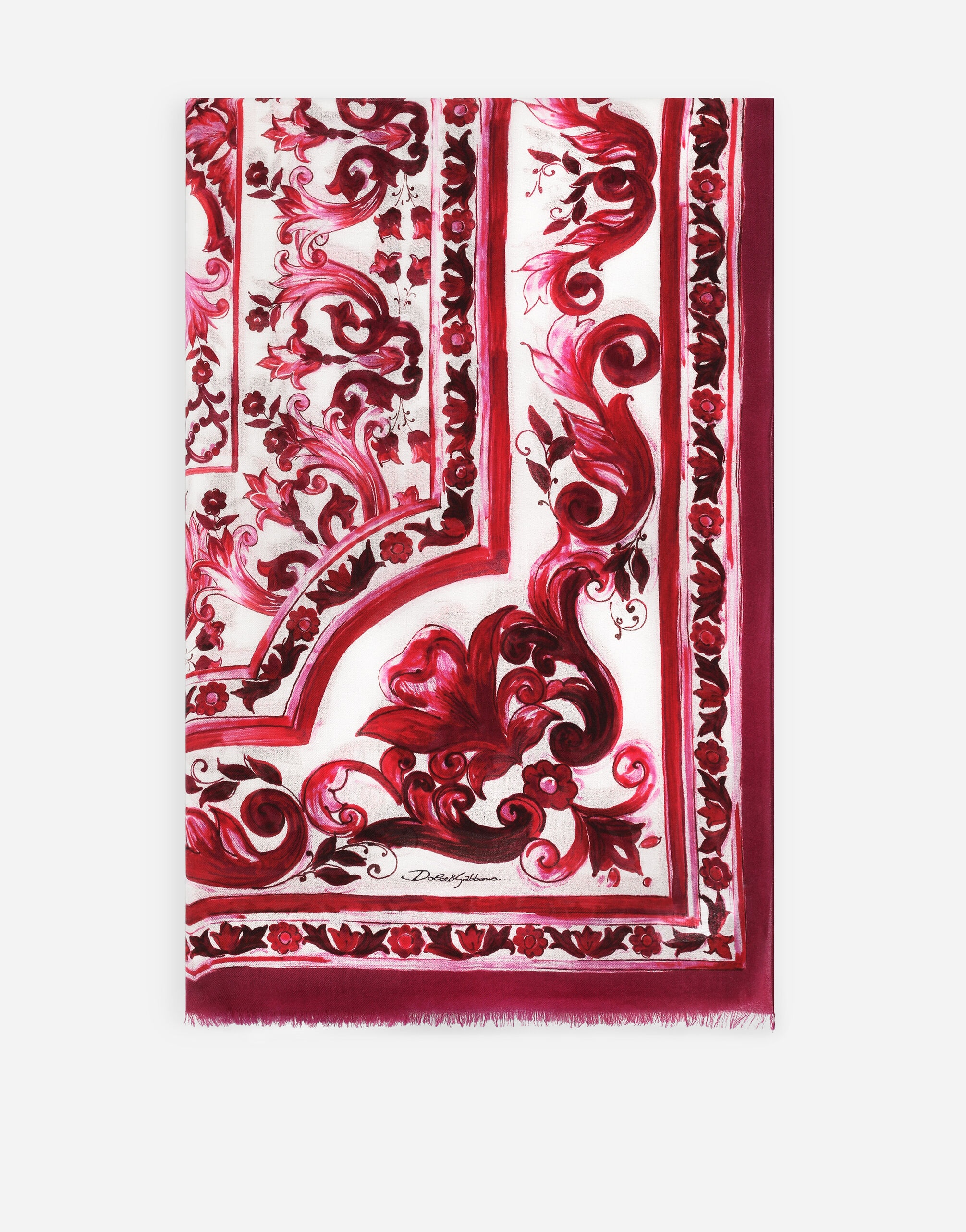 Printed cashmere and modal scarf (135 x 200) - 1
