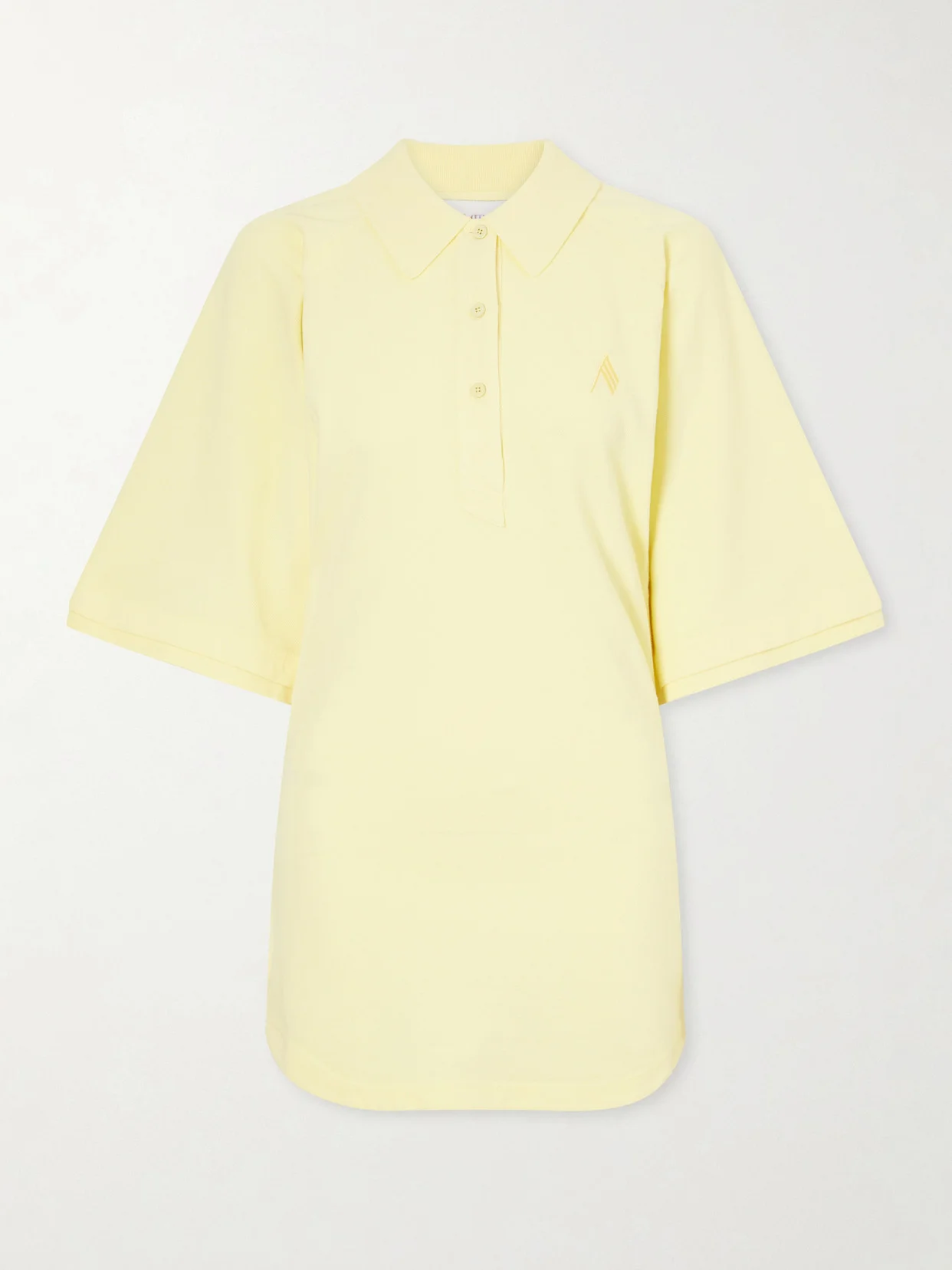 Logo-embroidered Cotton-piqué Mini Dress - 1