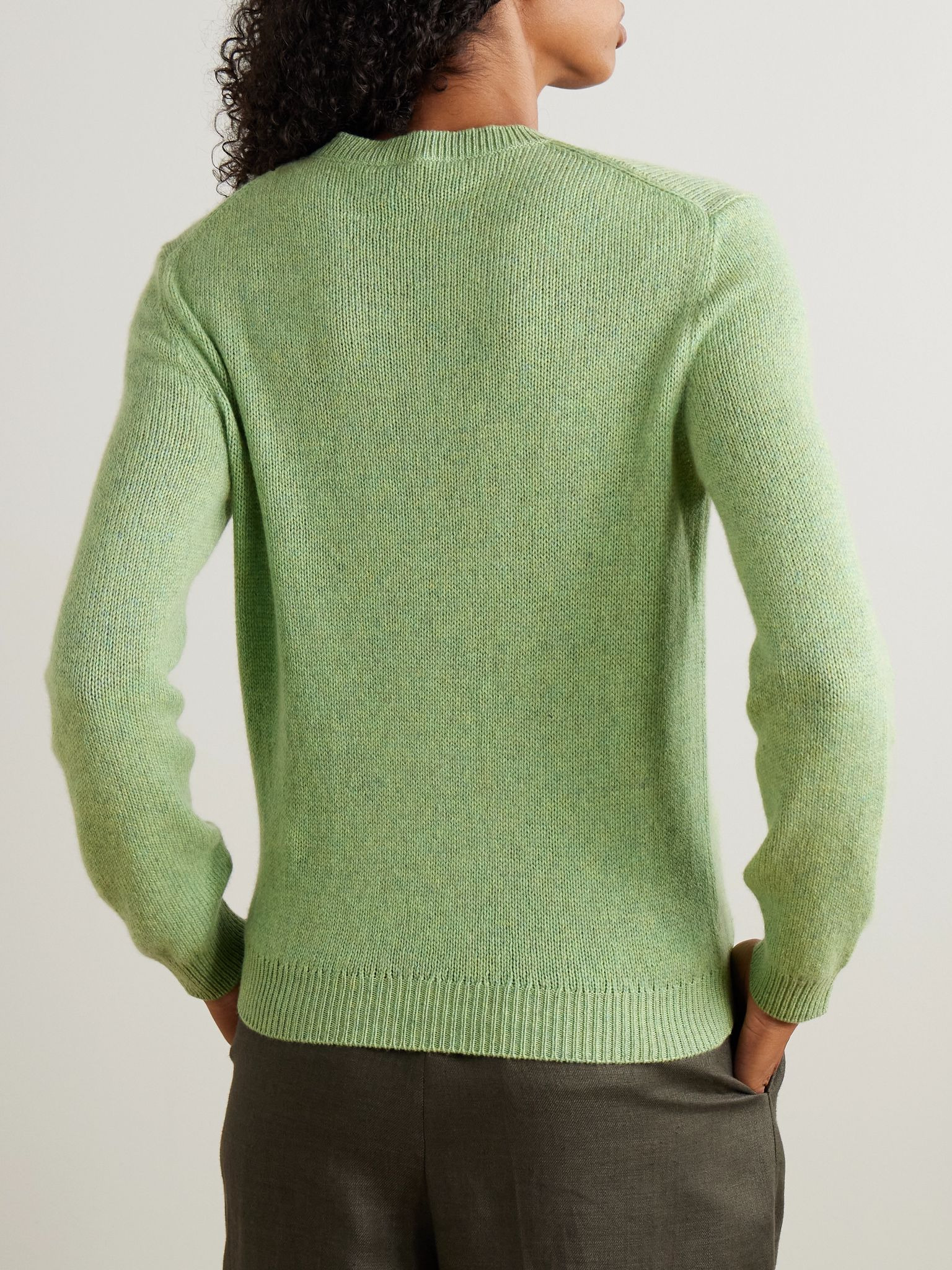 Fobello cashmere sweater Sage green - 4