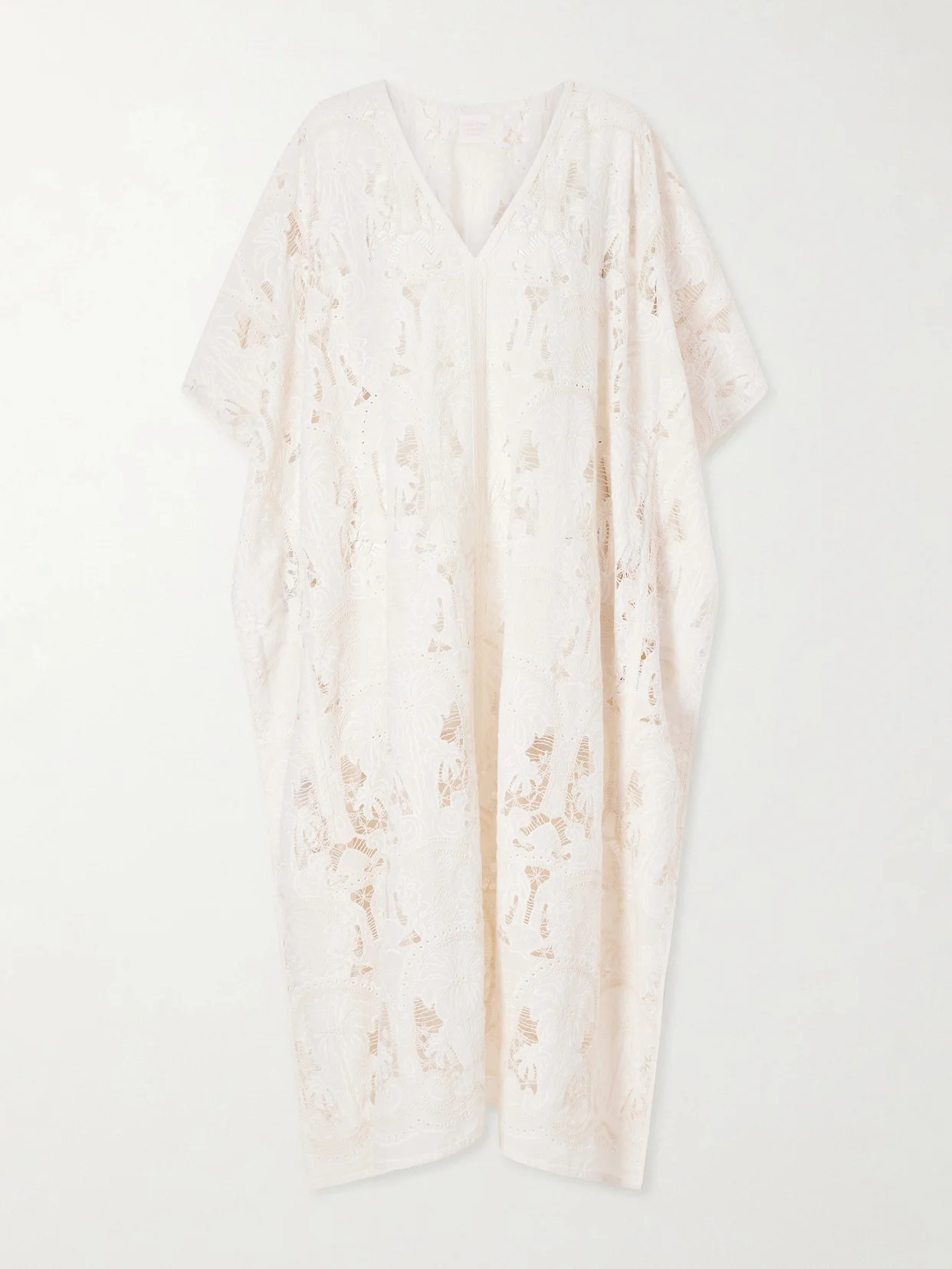 Atrani Embroidered Cotton-blend Midi Dress - 1