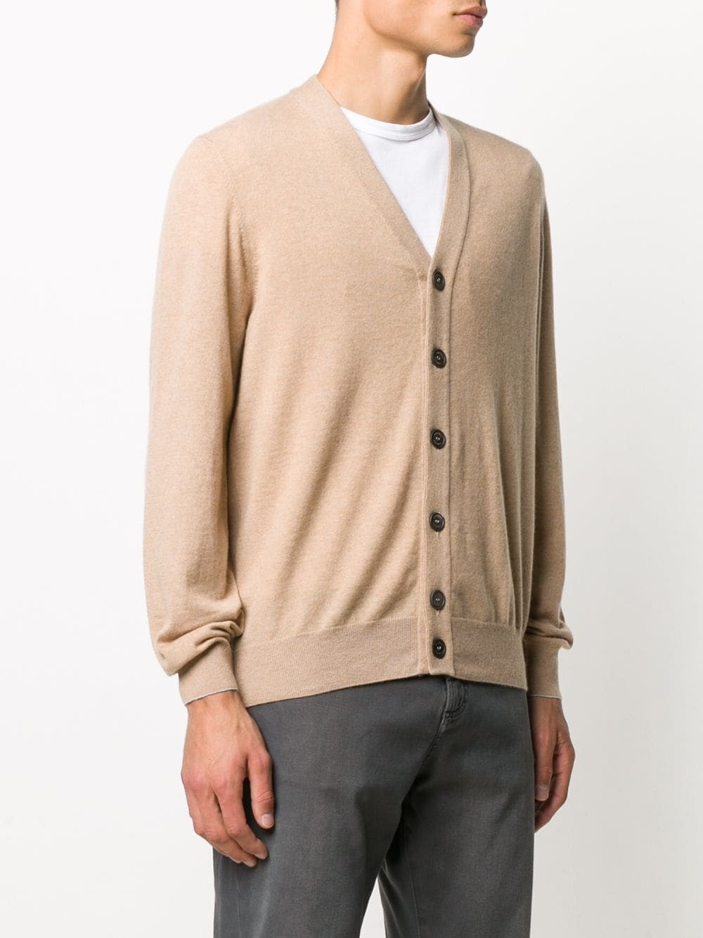 button-up cashmere cardigan - 3