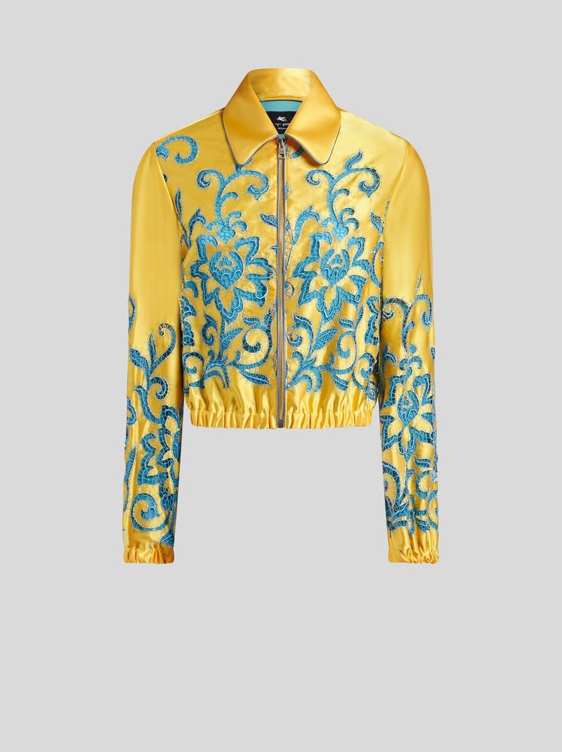 CROPPED BOMBER JACKET WITH EMBROIDERY 1