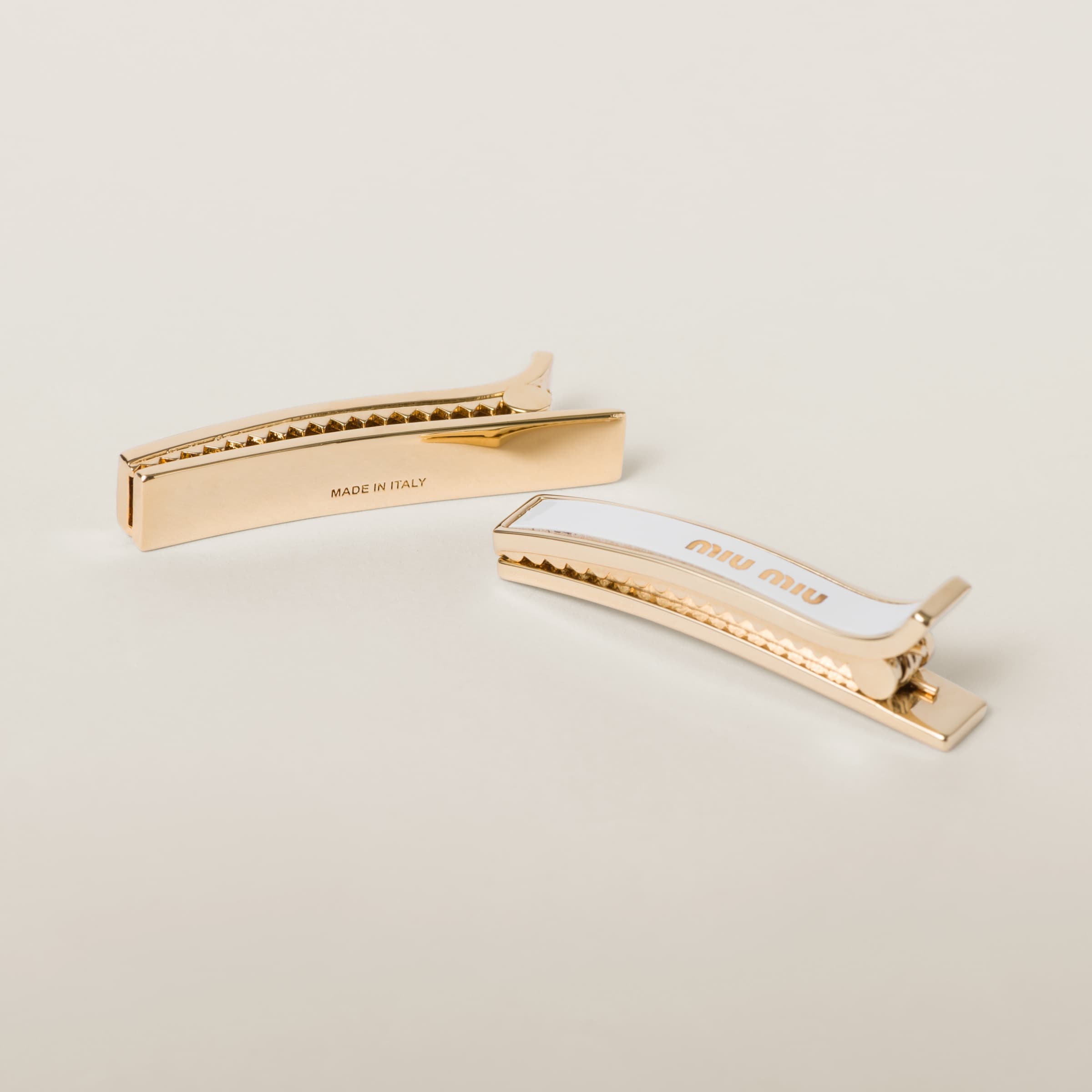 Enameled metal hair clips - 3