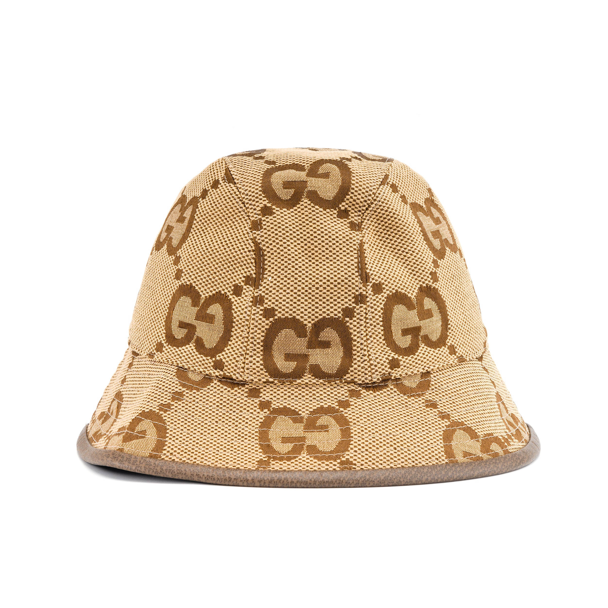 (WMNS) Gucci Jumbo GG Canvas Bucket Hat 'Camel Ebony' 681256-3HAGJ-2564 - 2