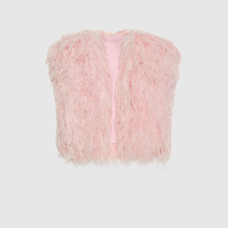Vest with feathers 1