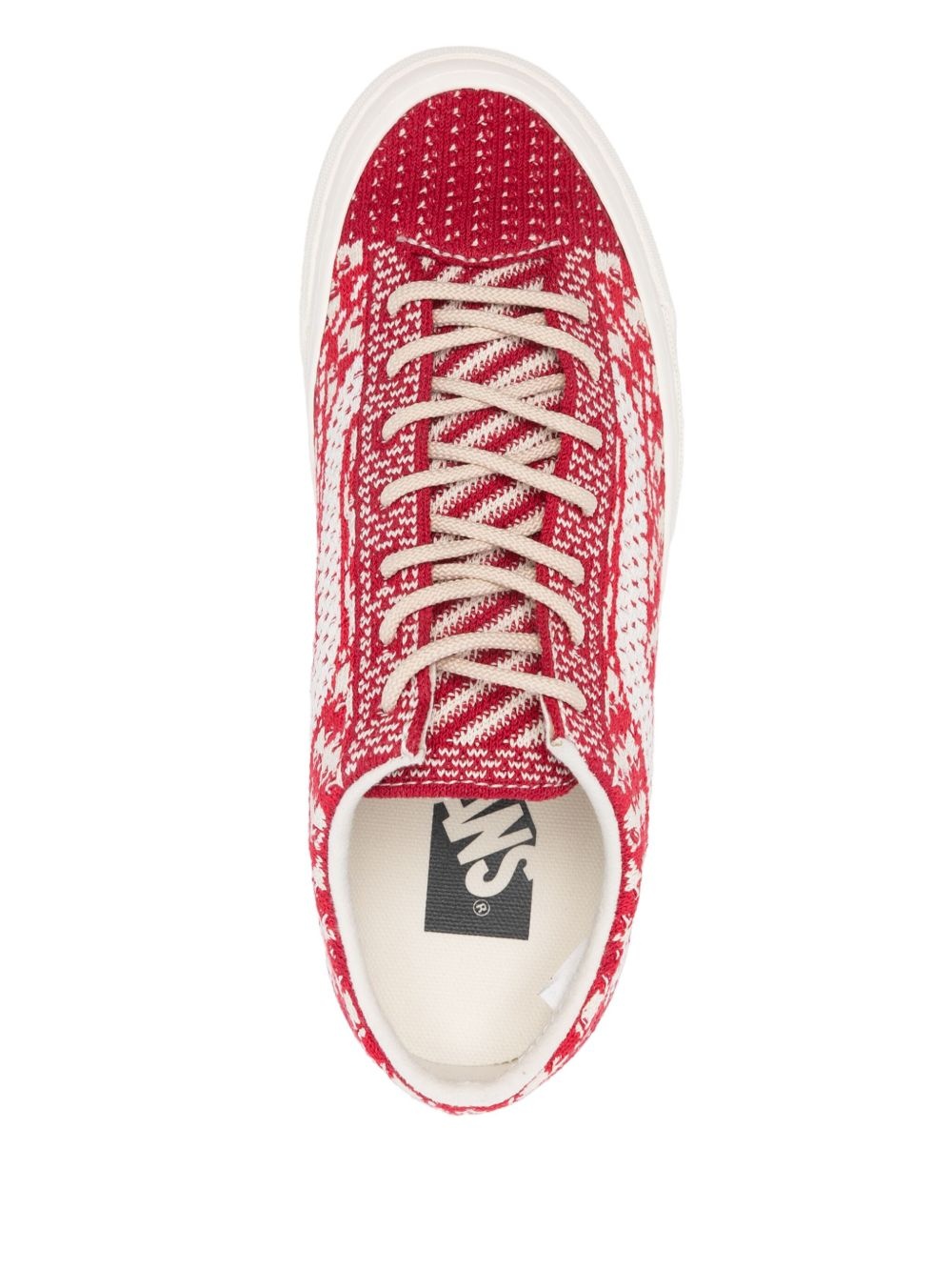 intarsia-knit sneakers - 4