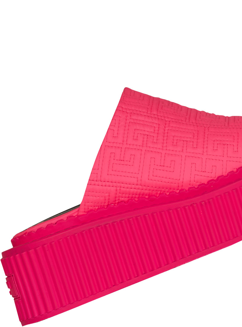 Balmain Bicolor Uda mules with Balmain monogram outlook