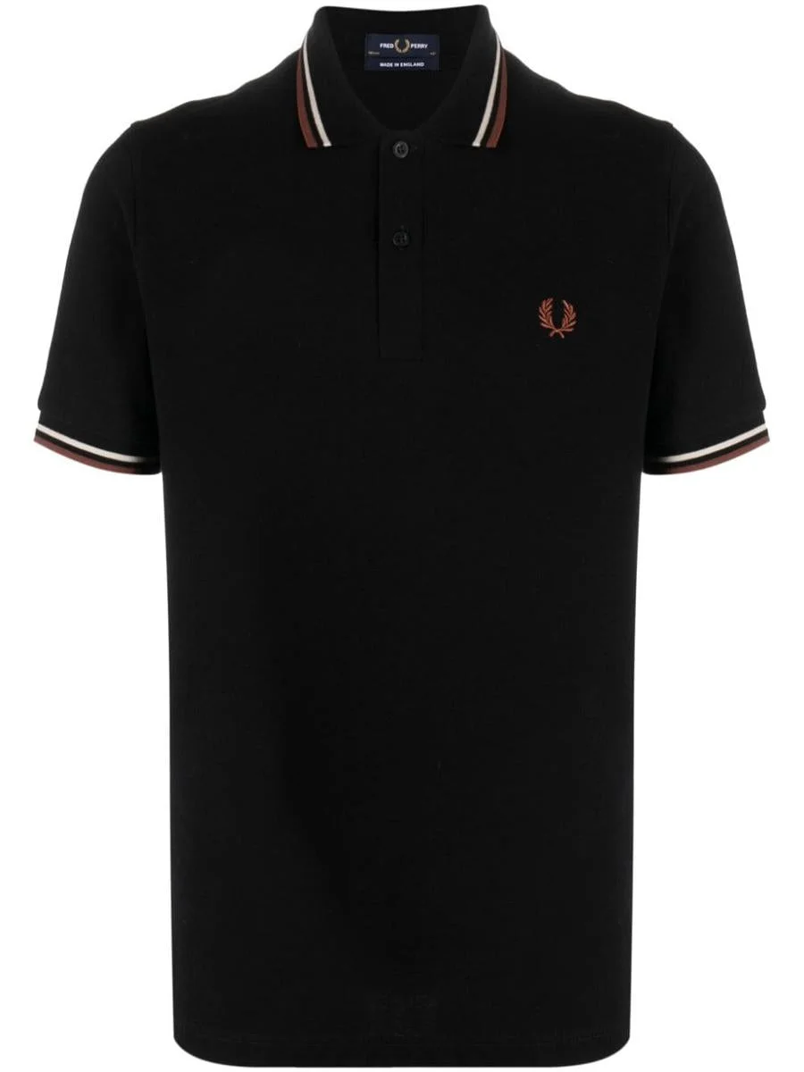 Fred Perry Logo Cotton Polo Shirt - 1