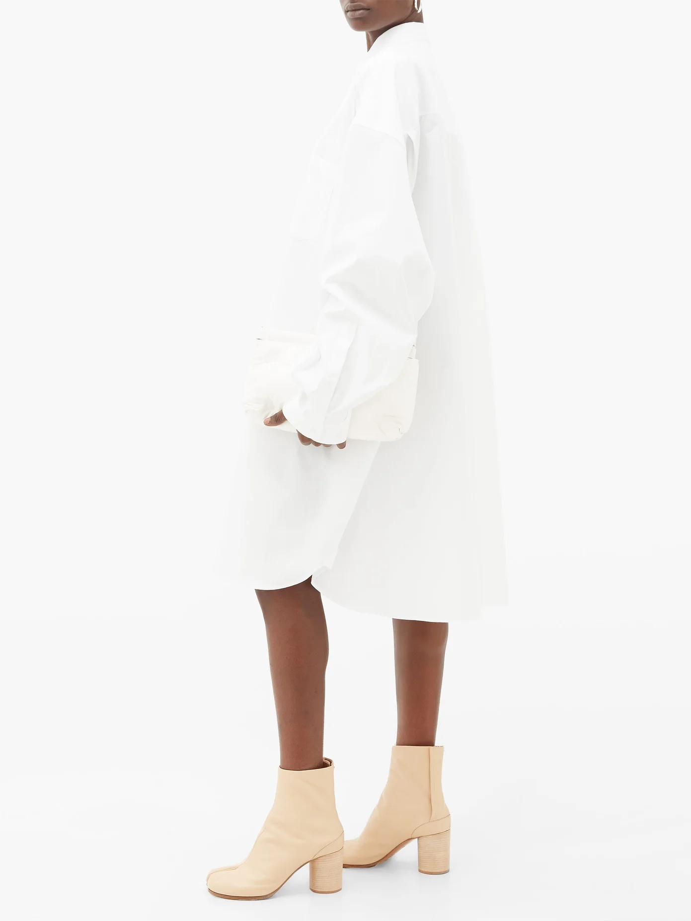 Oversized cotton shirtdress - 3