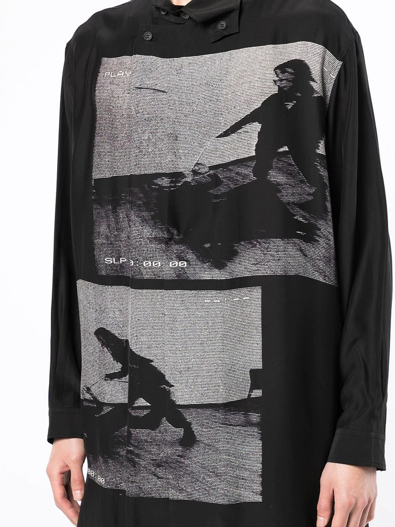 photo-print silk shirt 5