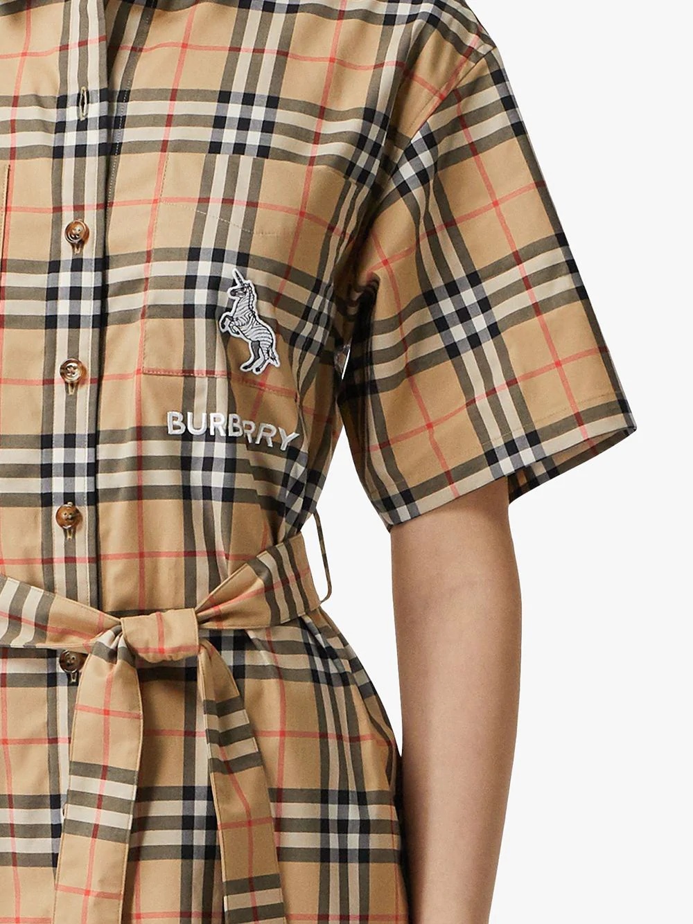 Vintage Check shirt dress - 5