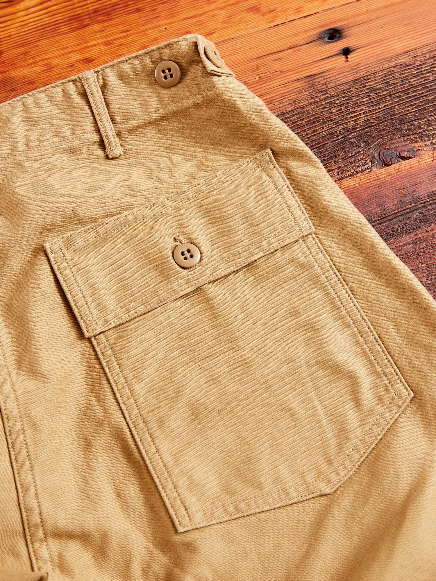 Slim Fatigue Pants in Khaki - 10