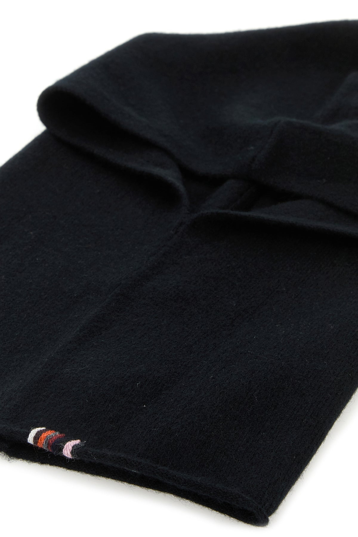Black stretch cashmere blend balaclava - 2
