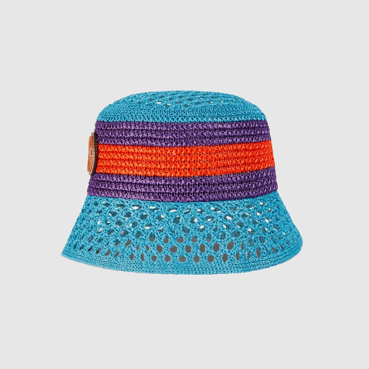 Raffia-effect viscose bucket hat - 2