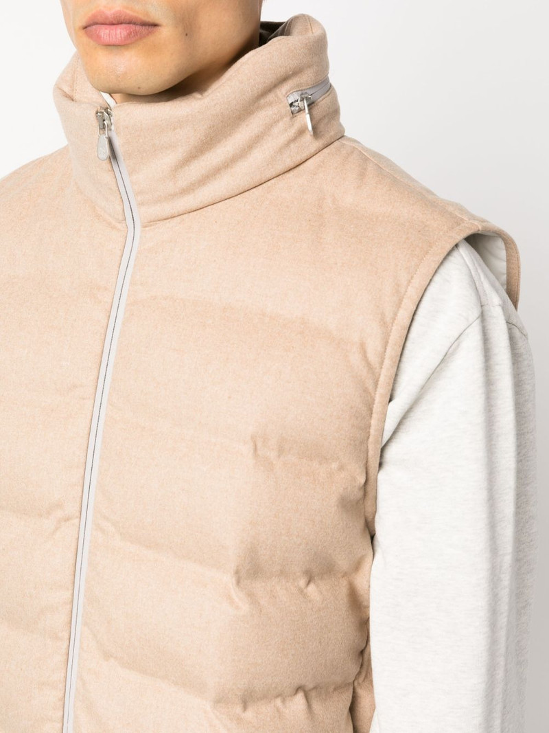 zip-up padded gilet 5