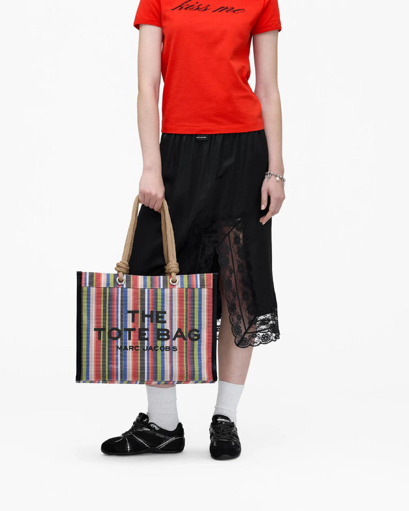 THE STRIPE MESH LARGE TOTE BAG 7