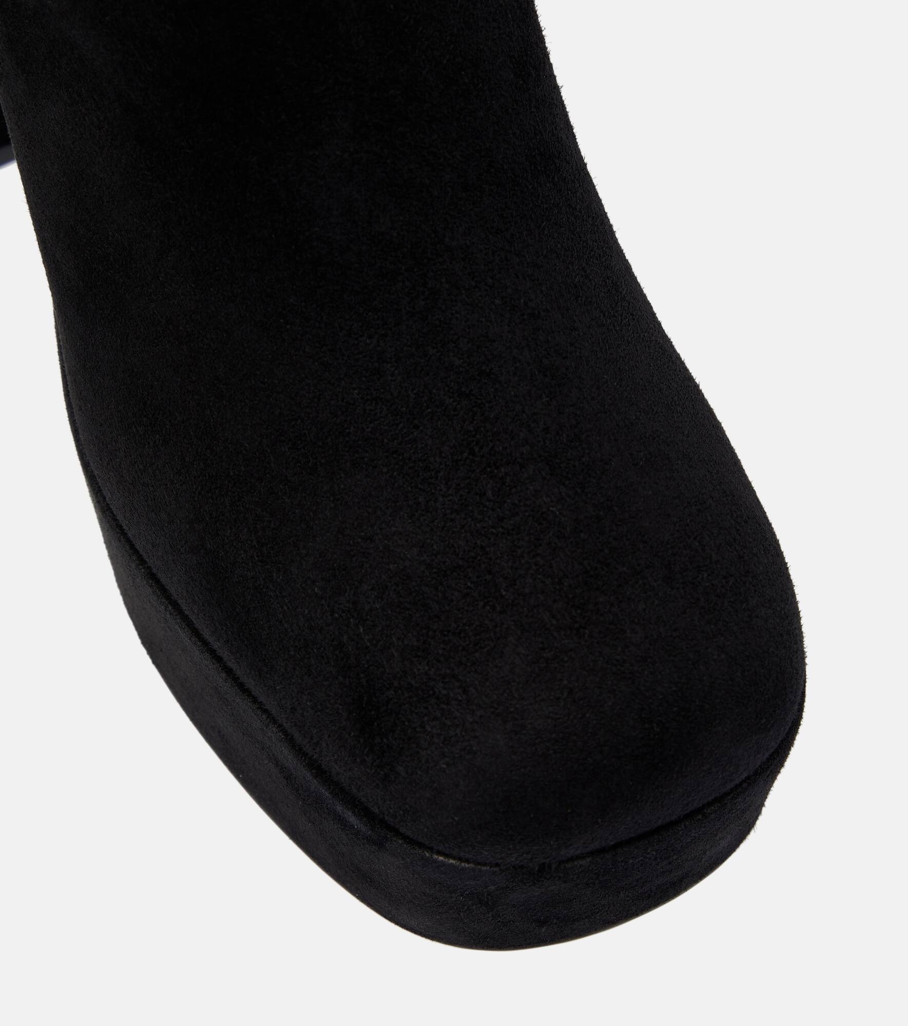 Suede platform ankle boots - 6