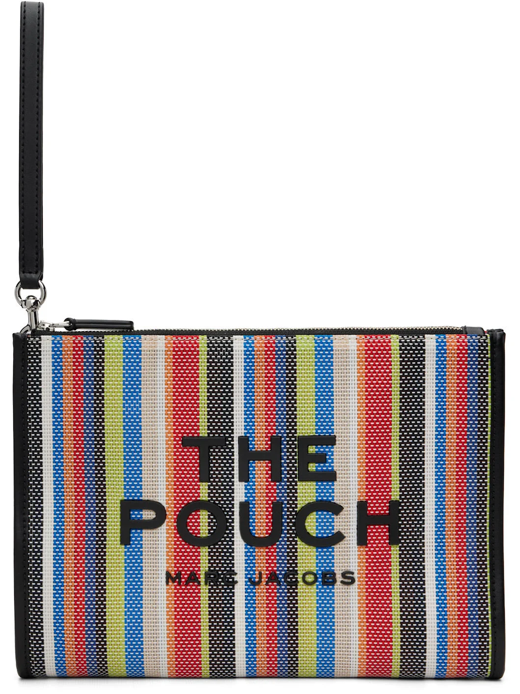 Multicolor 'The Stripe Mesh Large' Pouch - 1