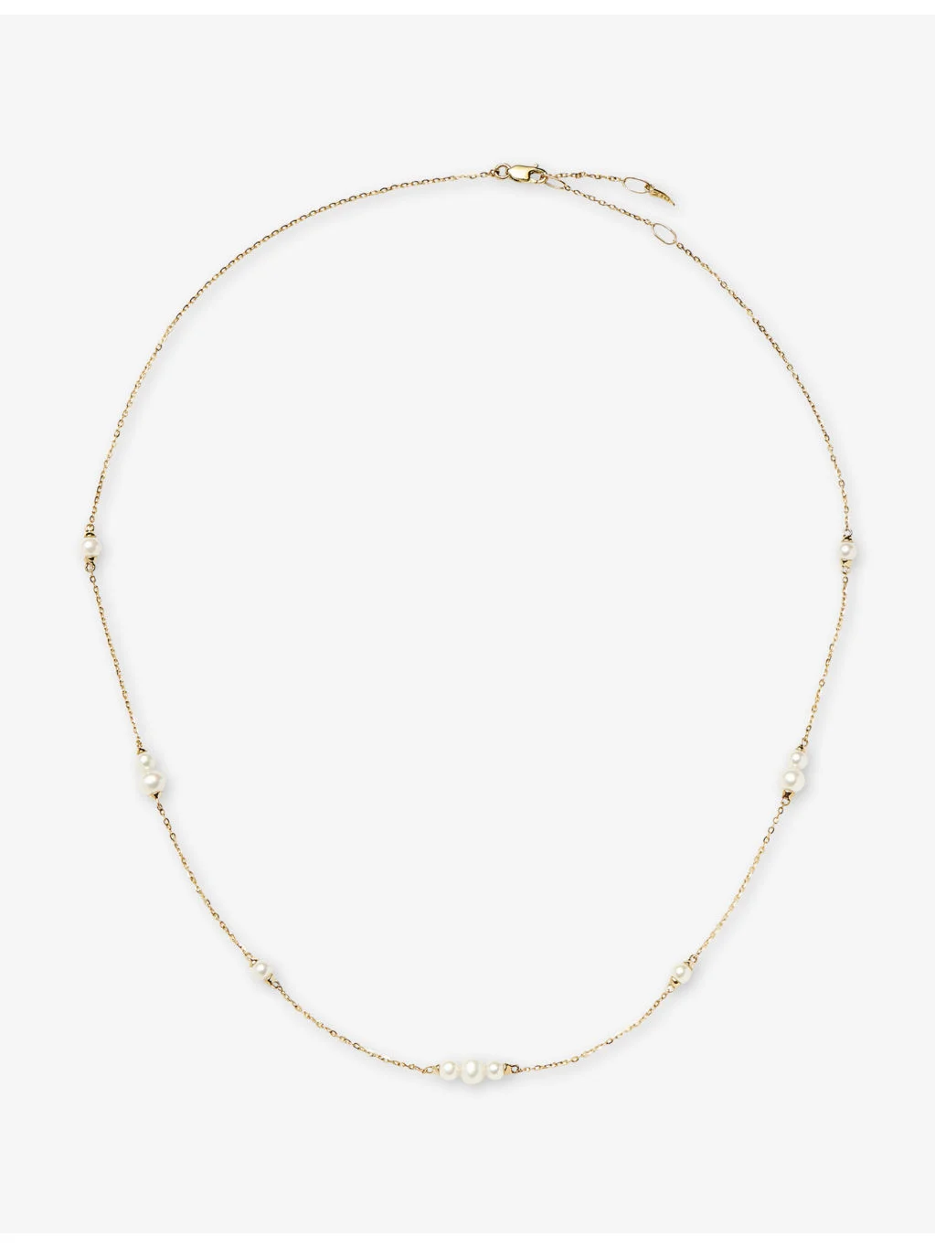 Fine Pearl 14ct Yellow-Gold Chain Necklace - 1