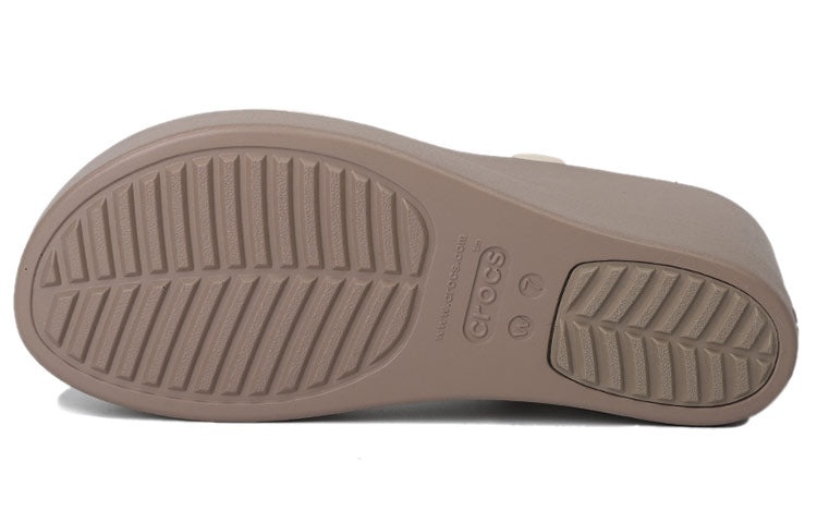 (WMNS) Crocs Brooklyn Lightweight Cement Gray Sandals 'Gray' 206222-16T - 5