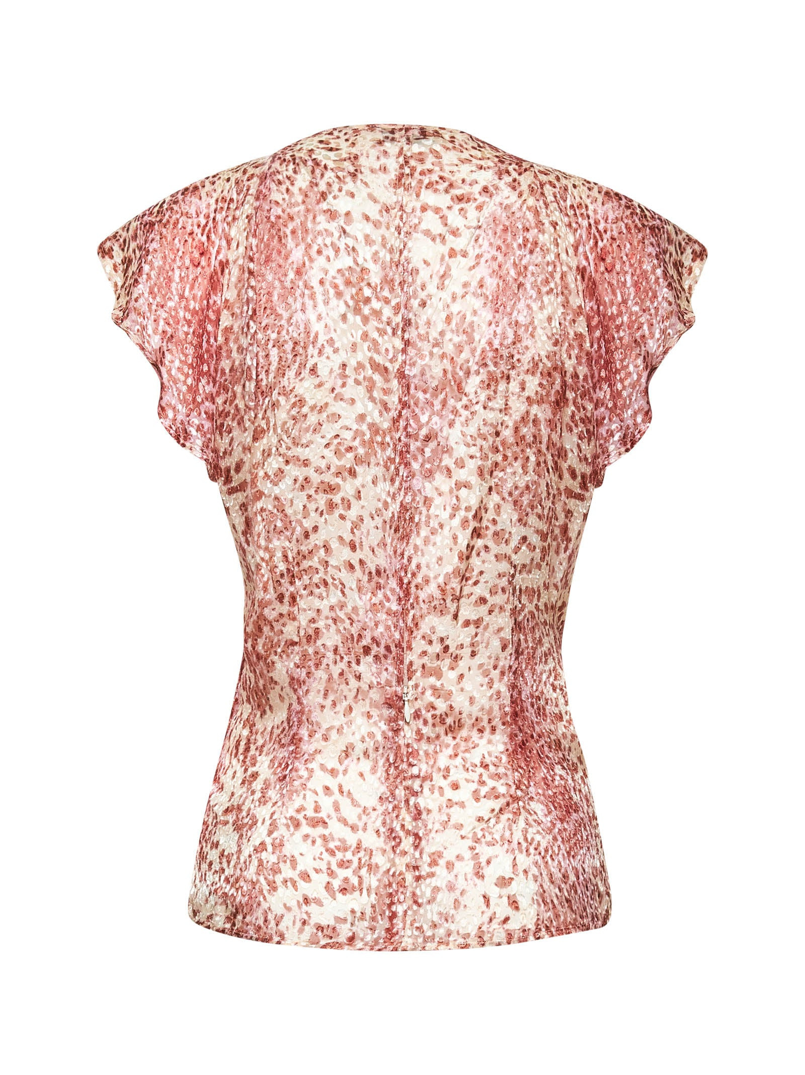Printed burnout velvet Lonea top - 2