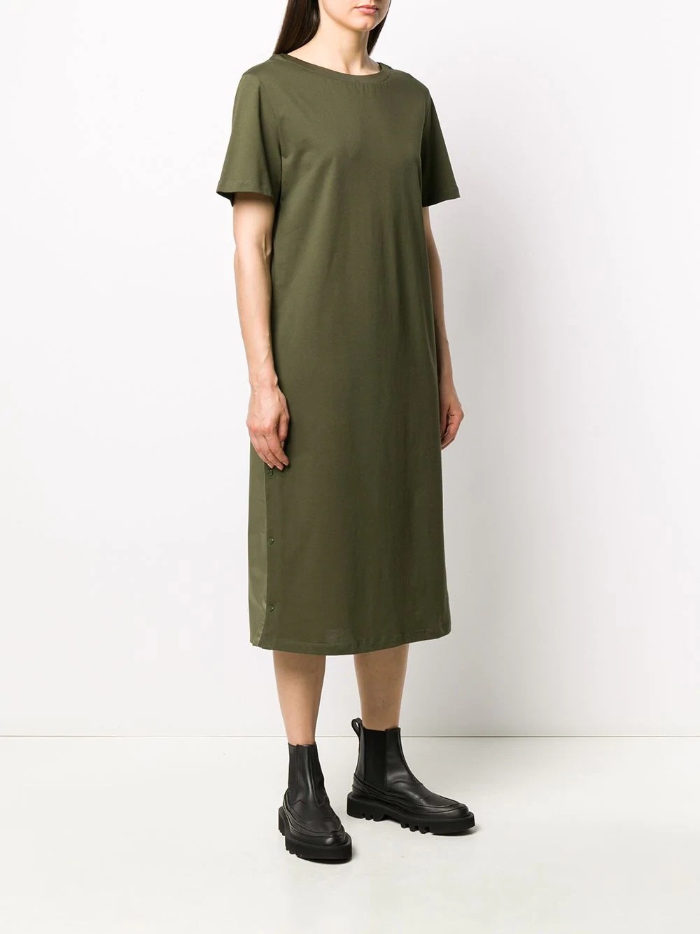 logo patch T-shirt dress - 3