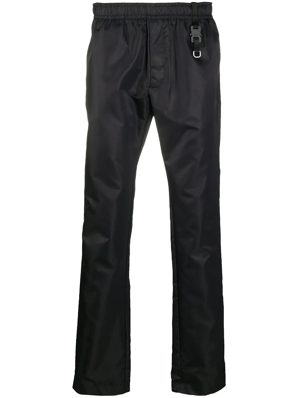 elasticated waist slim-fit trousers - 1