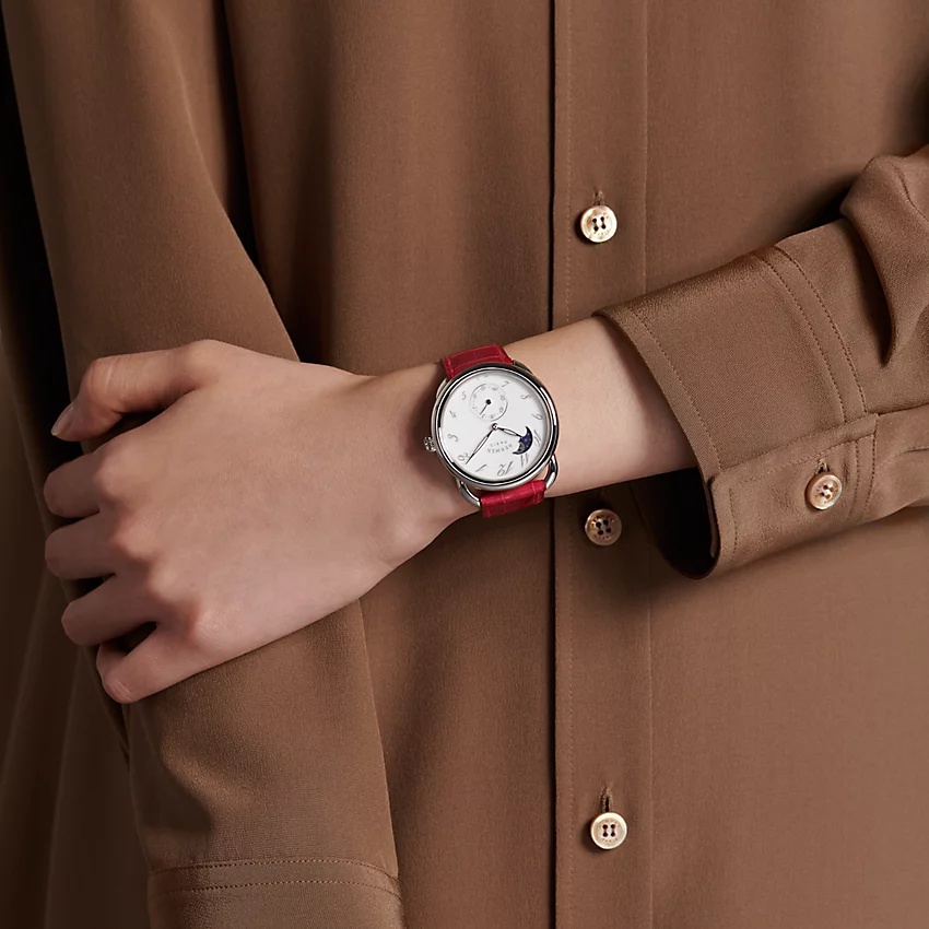 Arceau Petite Lune watch, 38 mm - 2