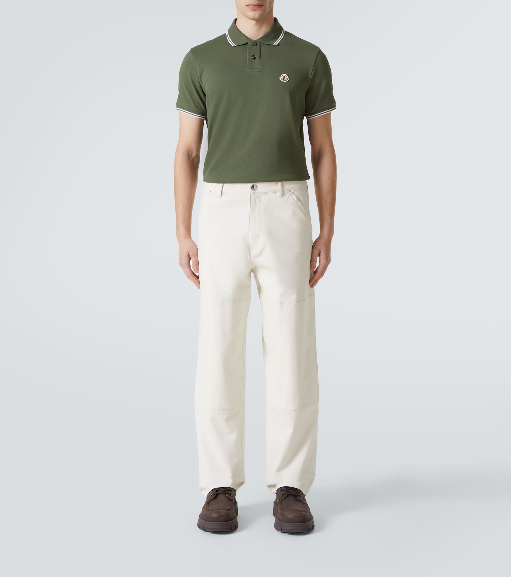 Cotton piqué polo shirt - 2