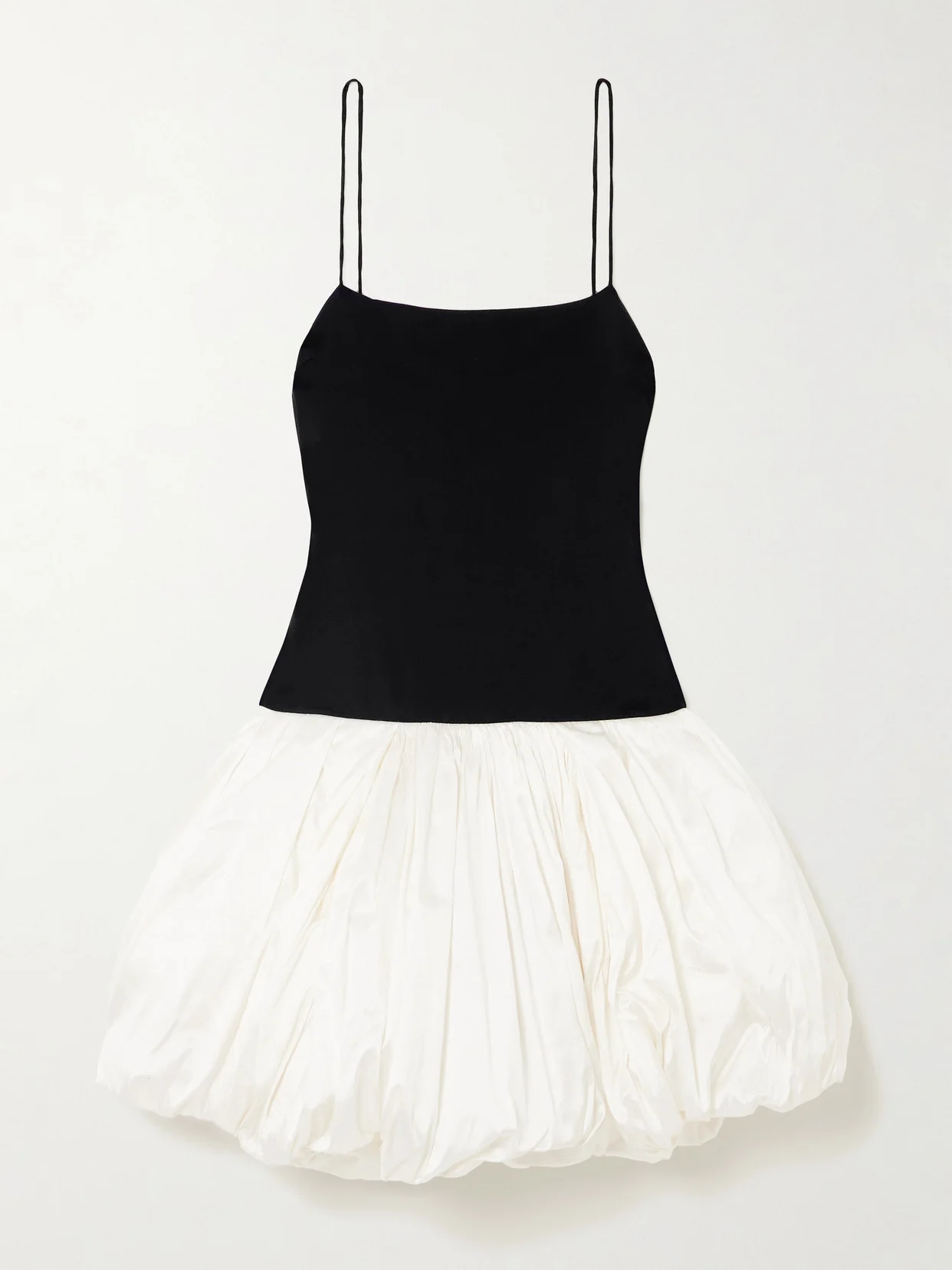 Ruched Stretch-jersey And Silk Mini Dress - 1