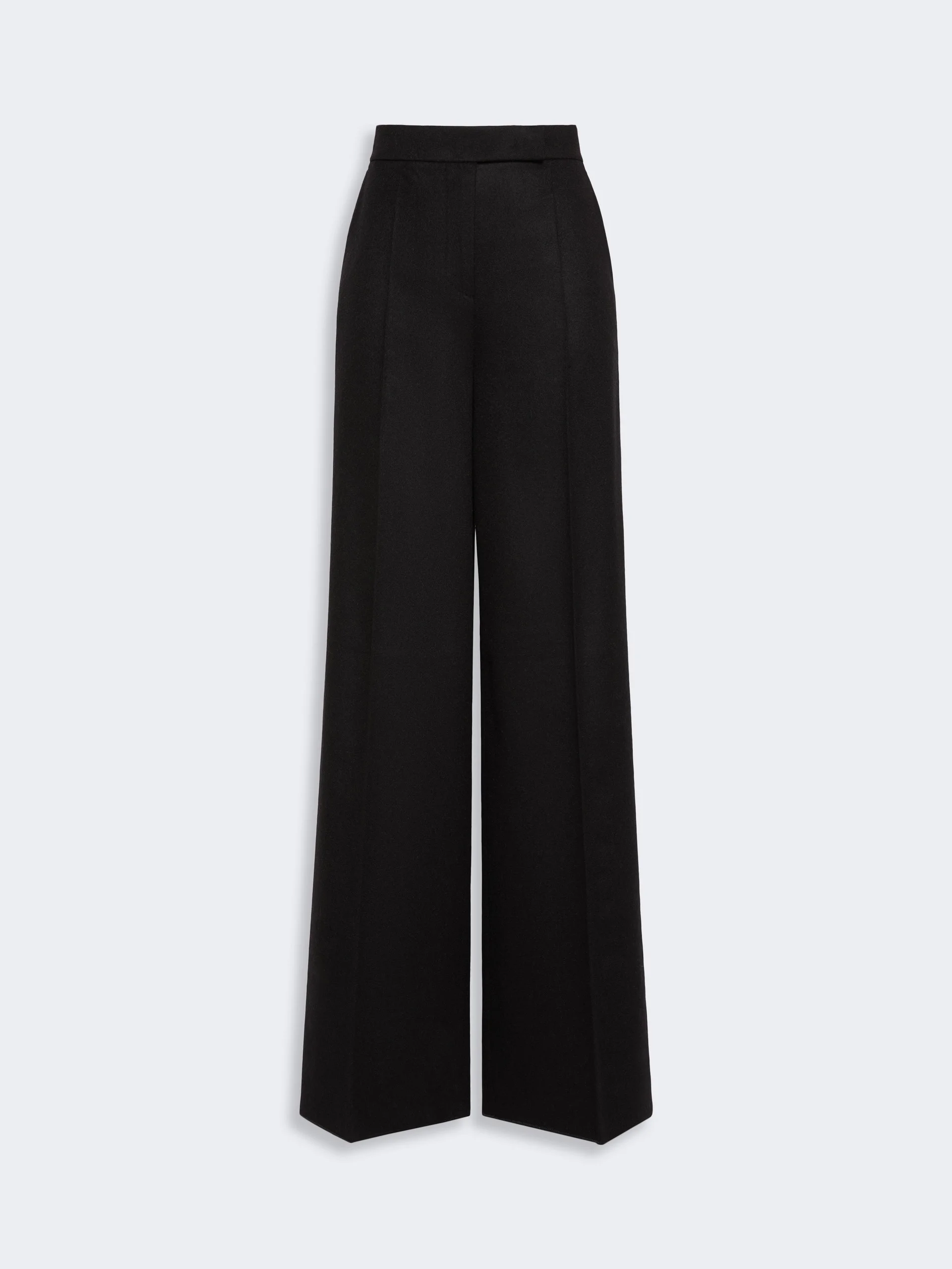 FILATO Wide sable-look camel trousers - BLACK - 1