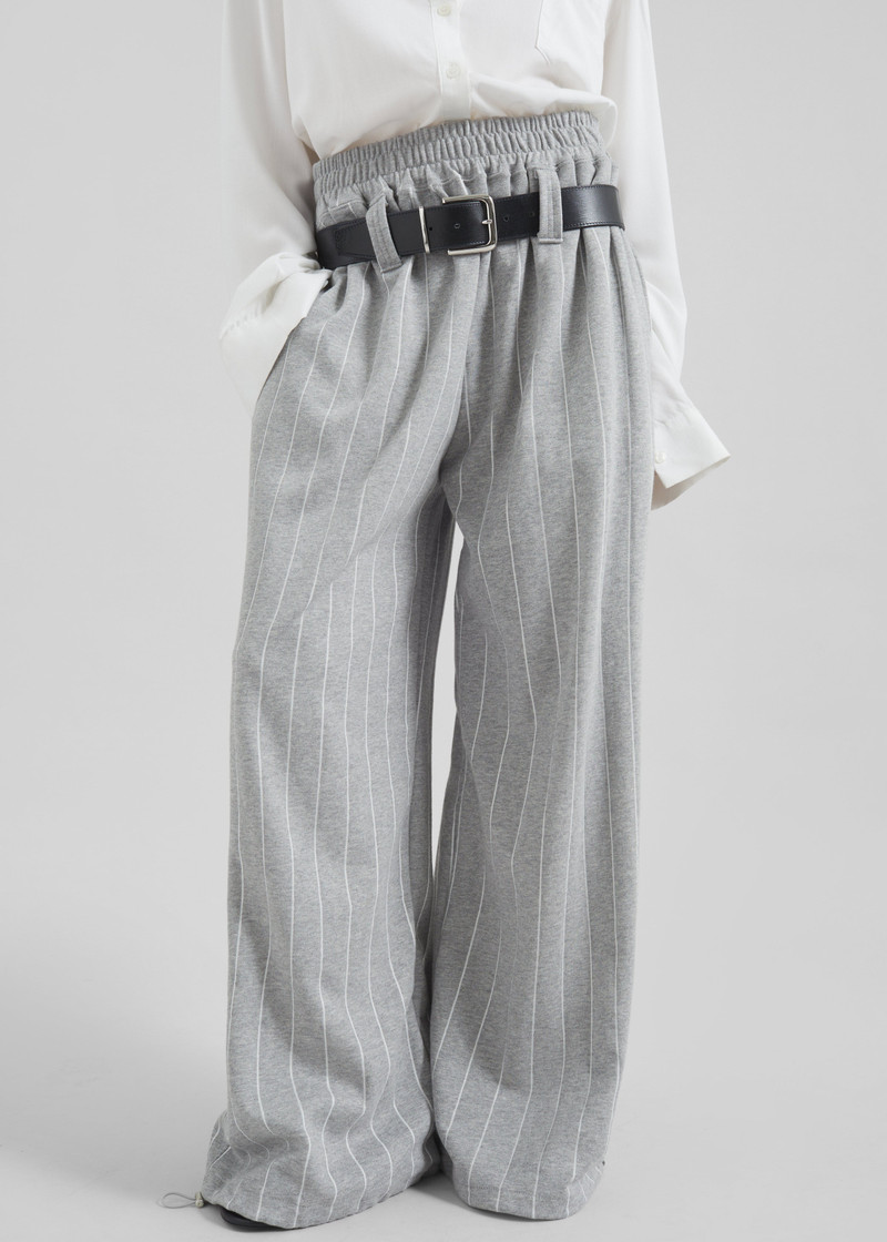 Gisby Striped Joggers - Grey 6