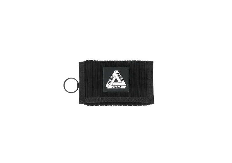 CORDUROY TRI WALLET BLACK 1