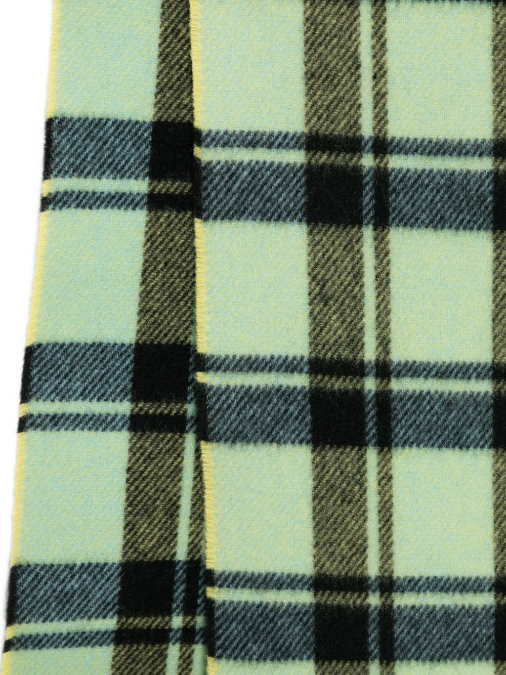 checked fringed scarf - 3