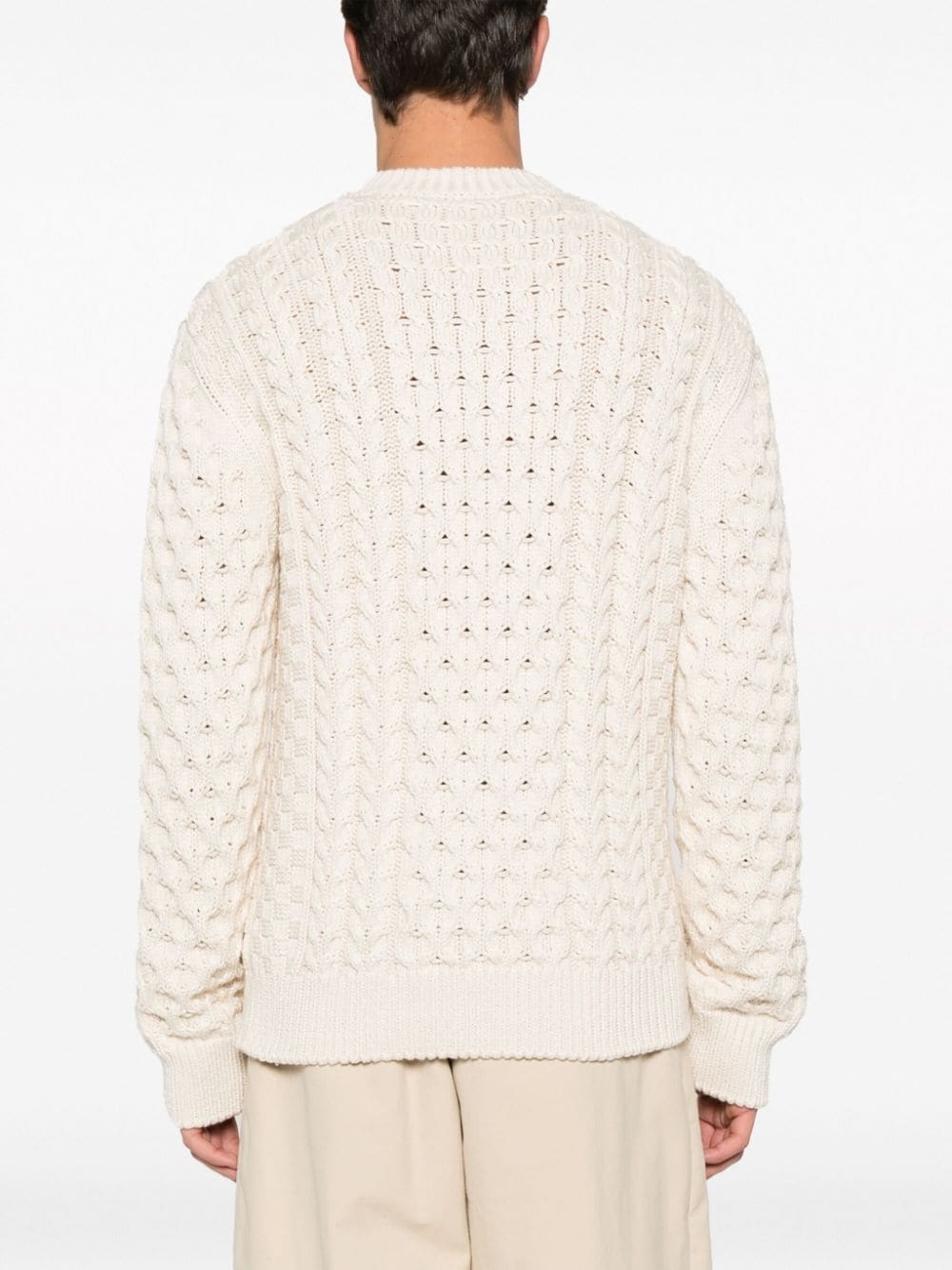 4G cable-knit jumper - 4