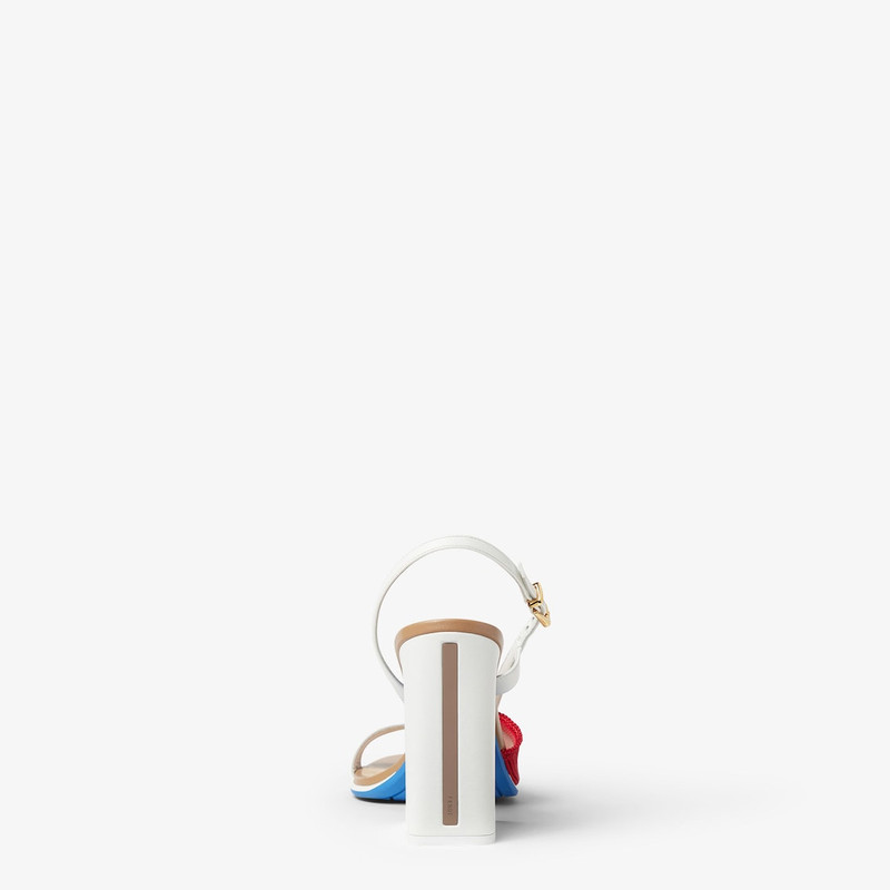 Fendi Arco White leather high-heeled sandals 3