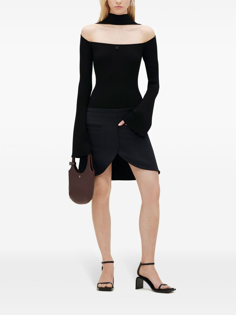 courrèges cut-out ribbed jumper outlook