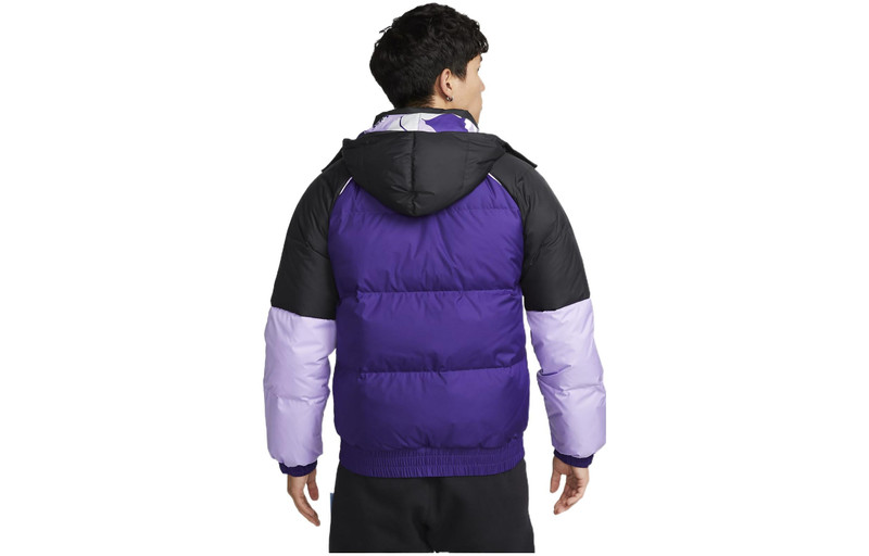 Nike Nike LeBron color block puffer jacket 'Purple' DQ6141-547 outlook